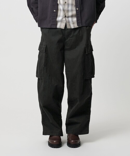 MONKEY TIME（モンキータイム）の「ピグメント プリント カーゴ パンツ -セットアップ対応-（カーゴパンツ・メンズ・ブラック/その他1・S/L/M）」の17枚目の写真