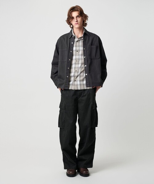 MONKEY TIME（モンキータイム）の「ピグメント プリント カーゴ パンツ -セットアップ対応-（カーゴパンツ・メンズ・ブラック/その他1・S/L/M）」の19枚目の写真