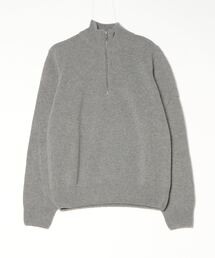 【即完Mサイズ❗️】Stone  グレーハーフジップ アップニットM ハーフジップ」に該当するメンズのニット/セーター（グレー/灰色