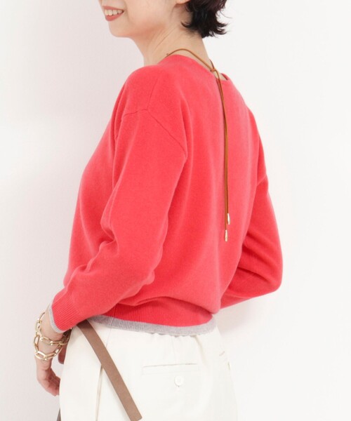 セルヒオまや Mutimer 赤 クルーネックセーター セルヒオまや Mutimer