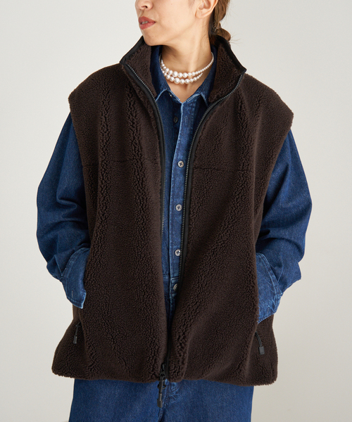 セール】Maison IENA ボアベスト（その他アウター）｜IENA（イエナ）の