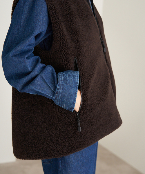 Maison IENA ボアベスト（その他アウター）｜IENA（イエナ）の