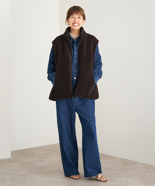 IENA(イエナ)の「Maison IENA ボアベスト(その他アウター・レディース・ブラウン・36/38)」の11枚目の写真