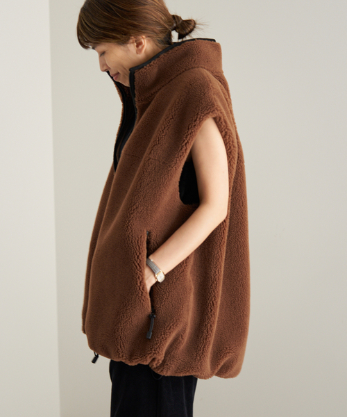 IENA(イエナ)の「Maison IENA ボアベスト(その他アウター・レディース・ブラウン・36/38)」の21枚目の写真