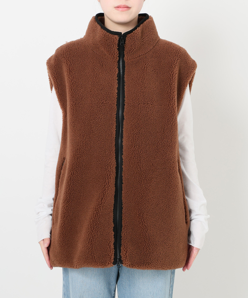 新品　ボアベスト　IENA イエナ IENA Maison IENA ボアベスト （ブラウン） - ファッション通販