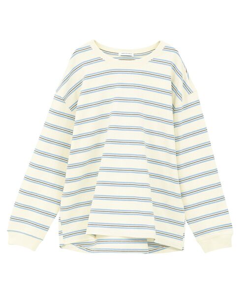 AMERICAN HOLIC(アメリカンホリック)の「アソートボーダーロングTシャツ(Tシャツ/カットソー・レディース・アイボリー/ボルドー/ネイビー・FREE)」の16枚目の写真