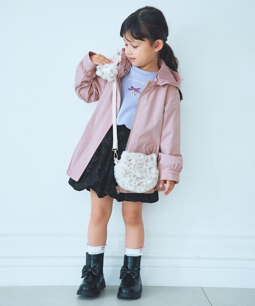 ANY（エニィ）の「袖チュール トレーニャー（スウェット・キッズ・ライラック系/ブラック系・130/120/110）」の19枚目の写真