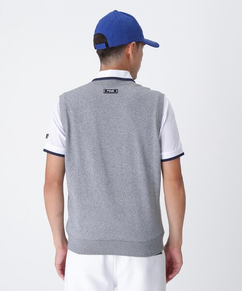 PING(ピン)の「【PING APPAREL】デニムライクニット/カノコ レイヤードツインニット <NATIVE> (MENS)(ベスト・メンズ・グレー/ブルー/ホワイト/ネイビー・LL1/L/LL/M/S)」の6枚目の写真