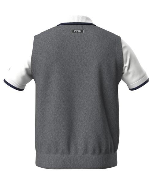 PING(ピン)の「【PING APPAREL】デニムライクニット/カノコ レイヤードツインニット <NATIVE> (MENS)(ベスト・メンズ・グレー/ブルー/ホワイト/ネイビー・LL1/L/LL/M/S)」の14枚目の写真