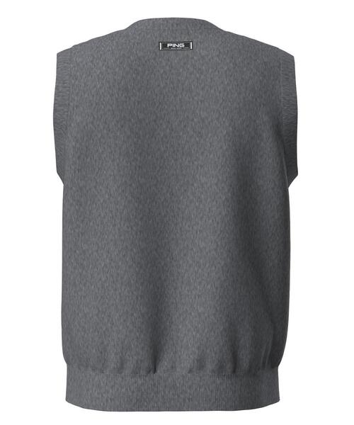 PING(ピン)の「【PING APPAREL】デニムライクニット/カノコ レイヤードツインニット <NATIVE> (MENS)(ベスト・メンズ・グレー/ブルー/ホワイト/ネイビー・LL1/L/LL/M/S)」の19枚目の写真