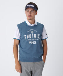 【PING APPAREL】デニムライクニット/カノコ レイヤードツインニット <NATIVE> (MENS)