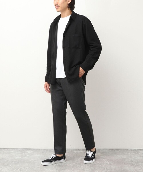 NOLLEY'S LIGHT(ノーリーズライト)の「ラッセルドビーレギュラーシャツ(シャツ/ブラウス・メンズ・ベージュ系その他3/ネイビー/ブラック・L/M)」の4枚目の写真