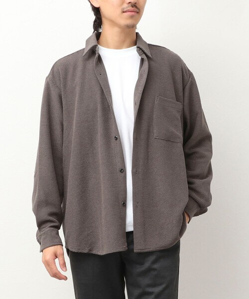 NOLLEY'S LIGHT(ノーリーズライト)の「ラッセルドビーレギュラーシャツ(シャツ/ブラウス・メンズ・ベージュ系その他3/ネイビー/ブラック・L/M)」の17枚目の写真