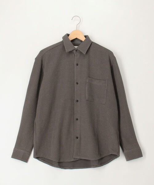 NOLLEY'S LIGHT(ノーリーズライト)の「ラッセルドビーレギュラーシャツ(シャツ/ブラウス・メンズ・ベージュ系その他3/ネイビー/ブラック・L/M)」の5枚目の写真