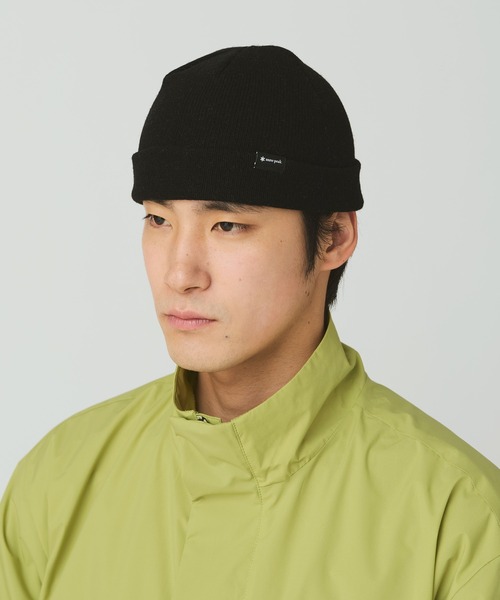 Snow Peak（スノーピーク）の「Snow Peak / Washable Wool Knit Cap 洗える ウールニットキャップ（ニットキャップ/ビーニー・メンズ・ライトグリーン/ダークブラウン/ブラック・ONE SIZE）」の5枚目の写真