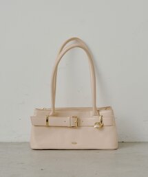 ハートキーチャーム付きベルトボストンバッグ