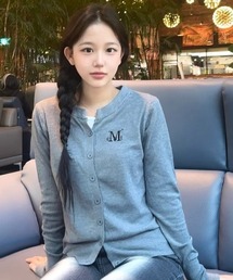 MUCENT（ムセント）の「◇MUCENT◇ブランド直輸入正規品 MUCENT マーレ 7ボタン クロップ ヘンリーネック カーディガン MUCENT MARAIS 7 BUTTON CROP HENRY NECK CARDIGAN（カーディガン/ボレロ）」