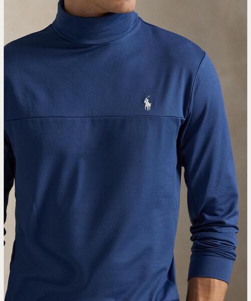 RLX GOLF（アールエルエックスゴルフ）の「パフォーマンス ピケ モックネック（Tシャツ/カットソー・メンズ・ネイビー系1・L/S/M/XL/XS）」の5枚目の写真
