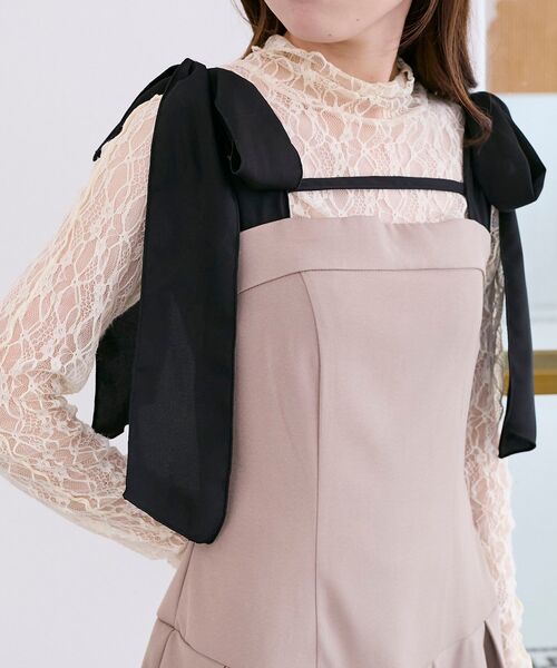 ショルダーリボンミニワンピース（ワンピース）｜MAJESTIC LEGON