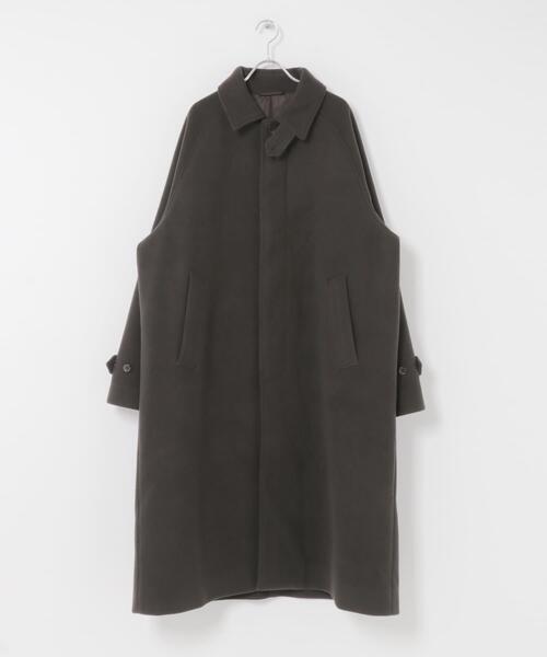 SENSE OF PLACE by URBAN RESEARCH（センスオブプレイスバイアーバンリサーチ）の「『ユニセックス』バルマカーンルーズコート（その他アウター・メンズ・ベージュ/ブラウン系その他/ブラック/ダークブラウン・LARGE/MEDIUM）」の5枚目の写真