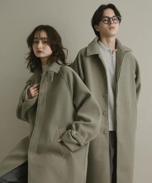 SENSE OF PLACE by URBAN RESEARCH（センスオブプレイスバイアーバンリサーチ）の「『ユニセックス』バルマカーンルーズコート（その他アウター・メンズ・ベージュ/ブラウン系その他/ブラック/ダークブラウン・LARGE/MEDIUM）」の12枚目の写真