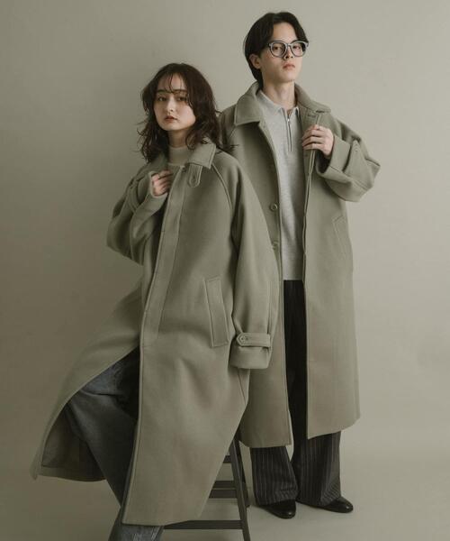 SENSE OF PLACE by URBAN RESEARCH（センスオブプレイスバイアーバンリサーチ）の「『ユニセックス』バルマカーンルーズコート（その他アウター・メンズ・ベージュ/ブラウン系その他/ブラック/ダークブラウン・LARGE/MEDIUM）」の13枚目の写真