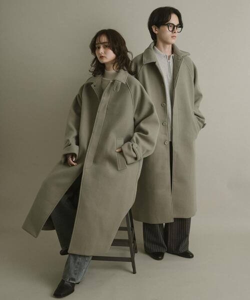 SENSE OF PLACE by URBAN RESEARCH（センスオブプレイスバイアーバンリサーチ）の「『ユニセックス』バルマカーンルーズコート（その他アウター・メンズ・ベージュ/ブラウン系その他/ブラック/ダークブラウン・LARGE/MEDIUM）」の15枚目の写真