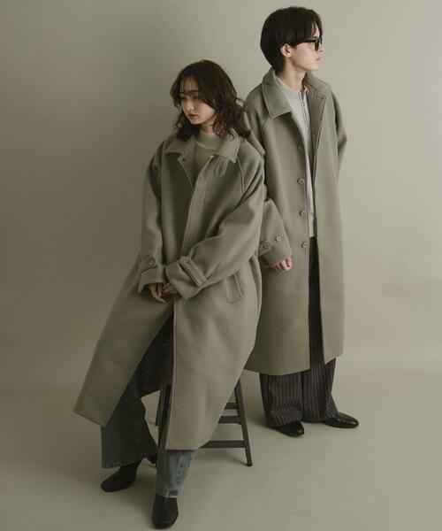 SENSE OF PLACE by URBAN RESEARCH（センスオブプレイスバイアーバンリサーチ）の「『ユニセックス』バルマカーンルーズコート（その他アウター・メンズ・ベージュ/ブラウン系その他/ブラック/ダークブラウン・LARGE/MEDIUM）」の16枚目の写真