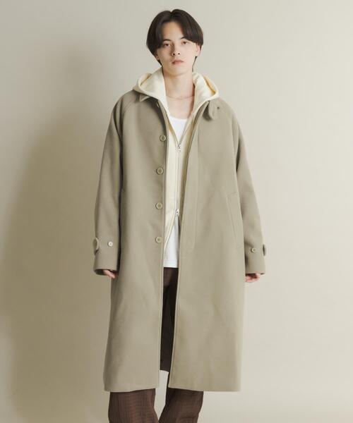 SENSE OF PLACE by URBAN RESEARCH（センスオブプレイスバイアーバンリサーチ）の「『ユニセックス』バルマカーンルーズコート（その他アウター・メンズ・ベージュ/ブラウン系その他/ブラック/ダークブラウン・LARGE/MEDIUM）」の21枚目の写真