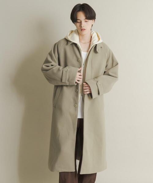 SENSE OF PLACE by URBAN RESEARCH（センスオブプレイスバイアーバンリサーチ）の「『ユニセックス』バルマカーンルーズコート（その他アウター・メンズ・ベージュ/ブラウン系その他/ブラック/ダークブラウン・LARGE/MEDIUM）」の22枚目の写真