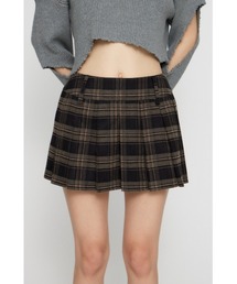 CHECK PLEATS 2PIECE スカート