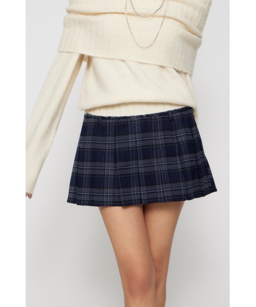 LAGUA GEM(ラグアジェム)の「CHECK PLEATS 2PIECE スカート(スカート・レディース・ブラウン/ネイビー/ブラック・X-SMALL/SMALL/MEDIUM)」の15枚目の写真