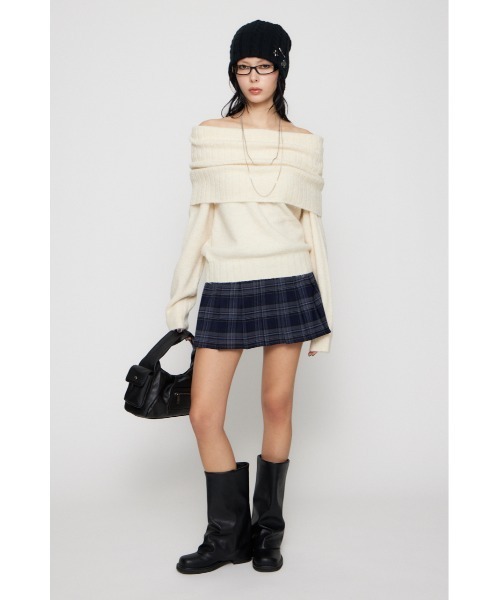 LAGUA GEM(ラグアジェム)の「CHECK PLEATS 2PIECE スカート(スカート・レディース・ブラウン/ネイビー/ブラック・X-SMALL/SMALL/MEDIUM)」の17枚目の写真