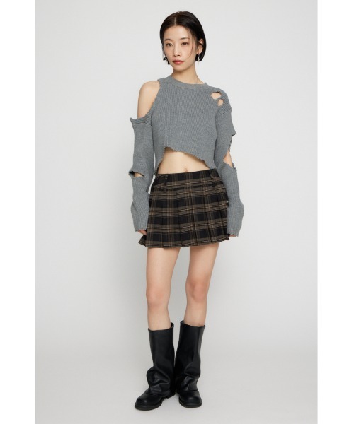 LAGUA GEM(ラグアジェム)の「CHECK PLEATS 2PIECE スカート(スカート・レディース・ブラウン/ネイビー/ブラック・X-SMALL/SMALL/MEDIUM)」の10枚目の写真