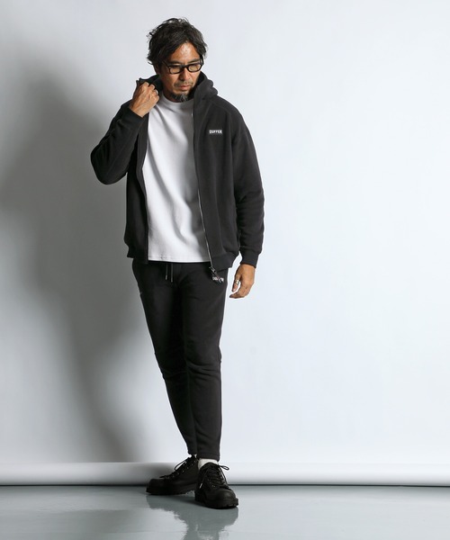 The DUFFER of ST.GEORGE(ザダファーオブセントジョージ)の「〔BLACK LABEL〕POLARTEC "CLASSIC200" ZIP PARKA:セットアップ ポーラテック フルジップ パーカー(パーカー・メンズ・チャコールグレー/ブラック・X-LARGE/LARGE/MEDIUM/SMALL)」の12枚目の写真