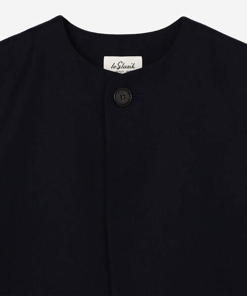 LE GLAZIK（ルグラジック）の「LE GLAZIK | ウール ジレ WOMEN（その他アウター・レディース・ダークネイビー/グレー/ベージュ・36）」の6枚目の写真