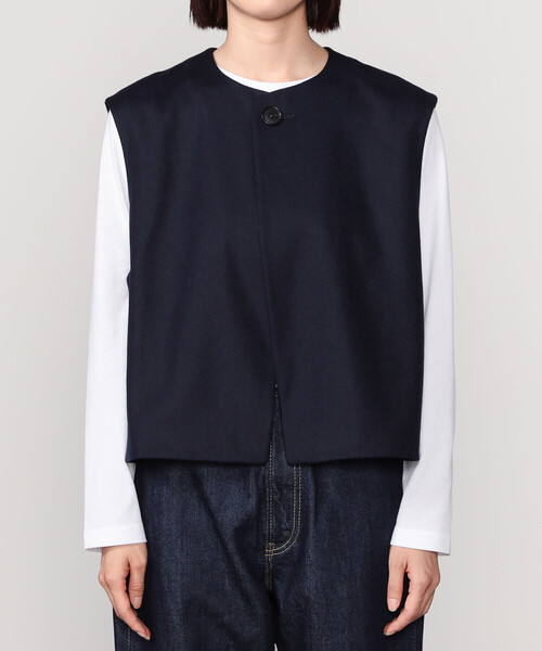 LE GLAZIK | ウール ジレ WOMEN（その他アウター）｜LE GLAZIK