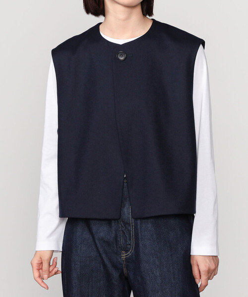 LE GLAZIK | ウール ジレ WOMEN（その他アウター）｜LE GLAZIK