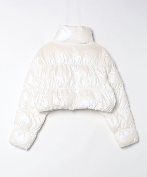 Essentials グロッシー 2-in-1スタイル クロップド丈 パファー