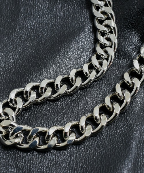 BENUSTA（ベヌスタ）の「A'GEM/9 × .kom 『BENUSTA/ベヌスタ』HEAVY CURB WALLET CHAIN/ヘヴィーカーブウォレットチェーン（ウォレットチェーン・メンズ・シルバー・FREE）」の5枚目の写真