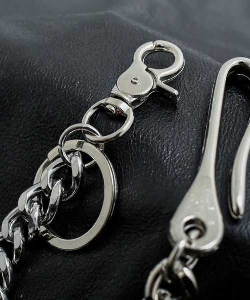 BENUSTA（ベヌスタ）の「A'GEM/9 × .kom 『BENUSTA/ベヌスタ』HEAVY CURB WALLET CHAIN/ヘヴィーカーブウォレットチェーン（ウォレットチェーン・メンズ・シルバー・FREE）」の8枚目の写真