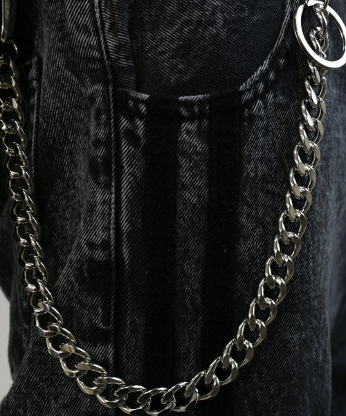 BENUSTA（ベヌスタ）の「A'GEM/9 × .kom 『BENUSTA/ベヌスタ』HEAVY CURB WALLET CHAIN/ヘヴィーカーブウォレットチェーン（ウォレットチェーン・メンズ・シルバー・FREE）」の3枚目の写真