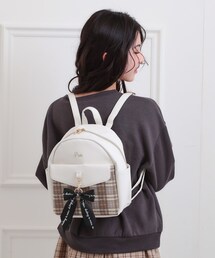 チェック柄リュック・バックパック 24 Unisex Check Pattern with Shark Design Back Pack ユニ