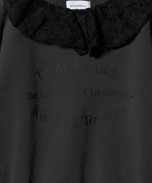 green label relaxing（グリーンレーベルリラクシング）の「レースエリ 裏毛プルオーバー / キッズ  100cm-160cm（スウェット・キッズ・ナチュラル/ダークグレー・120cm/140cm/160cm/130cm/100cm/150cm/110cm）」の10枚目の写真