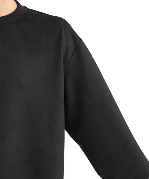 UNITED TOKYO（ユナイテッドトウキョウ）の「【大人気】マイクロスエード クルーネック PO ｜ユニセックス / 軽量/冬服/スウェット/インナー/伸縮性/プルオーバー/起毛（Tシャツ/カットソー・メンズ・ダークグレー/ブラック/ベージュ/ライトベージュ・1/2）」の13枚目の写真