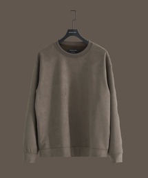 UNITED TOKYO | 【大人気】マイクロスエード クルーネック PO ｜ユニセックス / 軽量/冬服/スウェット/インナー/伸縮性/プルオーバー/起毛(Tシャツ/カットソー)