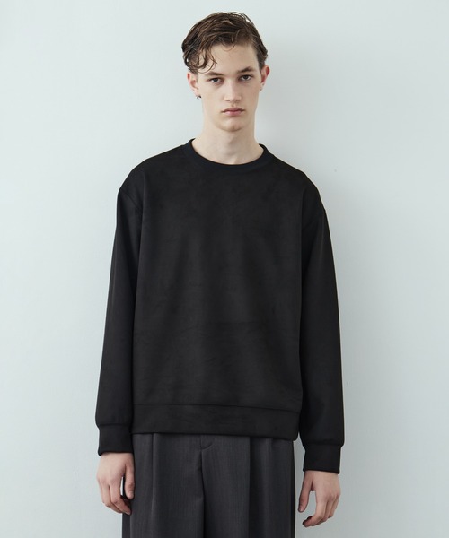 UNITED TOKYO（ユナイテッドトウキョウ）の「【大人気】マイクロスエード クルーネック PO ｜ユニセックス / 軽量/冬服/スウェット/インナー/伸縮性/プルオーバー/起毛（Tシャツ/カットソー・メンズ・ダークグレー/ブラック/ベージュ/ライトベージュ・1/2）」の22枚目の写真