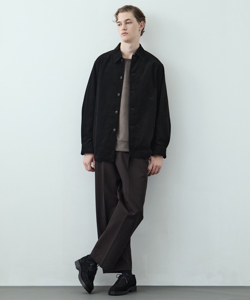 UNITED TOKYO（ユナイテッドトウキョウ）の「【大人気】マイクロスエード クルーネック PO ｜ユニセックス / 軽量/冬服/スウェット/インナー/伸縮性/プルオーバー/起毛（Tシャツ/カットソー・メンズ・ダークグレー/ブラック/ベージュ/ライトベージュ・1/2）」の19枚目の写真