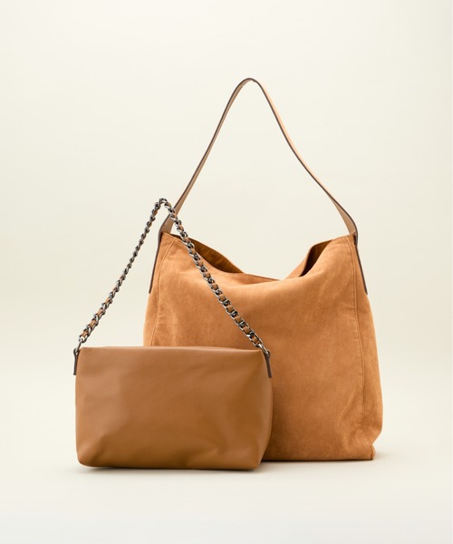 LE VERNIS(ル・ベルニ)の「LE VERNIS(ル・ベルニ)Pouch set tote(トートバッグ・レディース・ベージュ/ブラック/チョコ・FREE)」の11枚目の写真