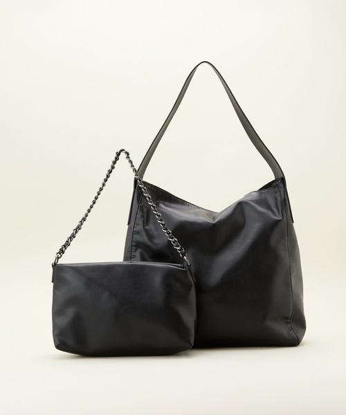 LE VERNIS(ル・ベルニ)の「LE VERNIS(ル・ベルニ)Pouch set tote(トートバッグ・レディース・ベージュ/ブラック/チョコ・FREE)」の12枚目の写真